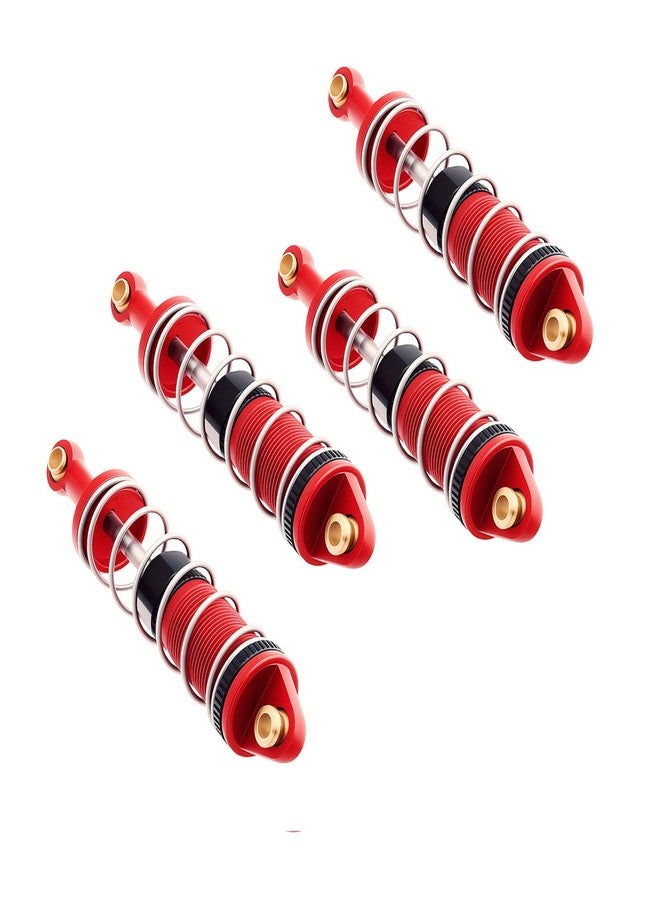 Mesimsple Alloy Shocks for MJX 16208 16209 16210 for H16BM H16GT H16DR H16 Front Rear Shock 1/16 Series Upgrades Part Red - Image 1